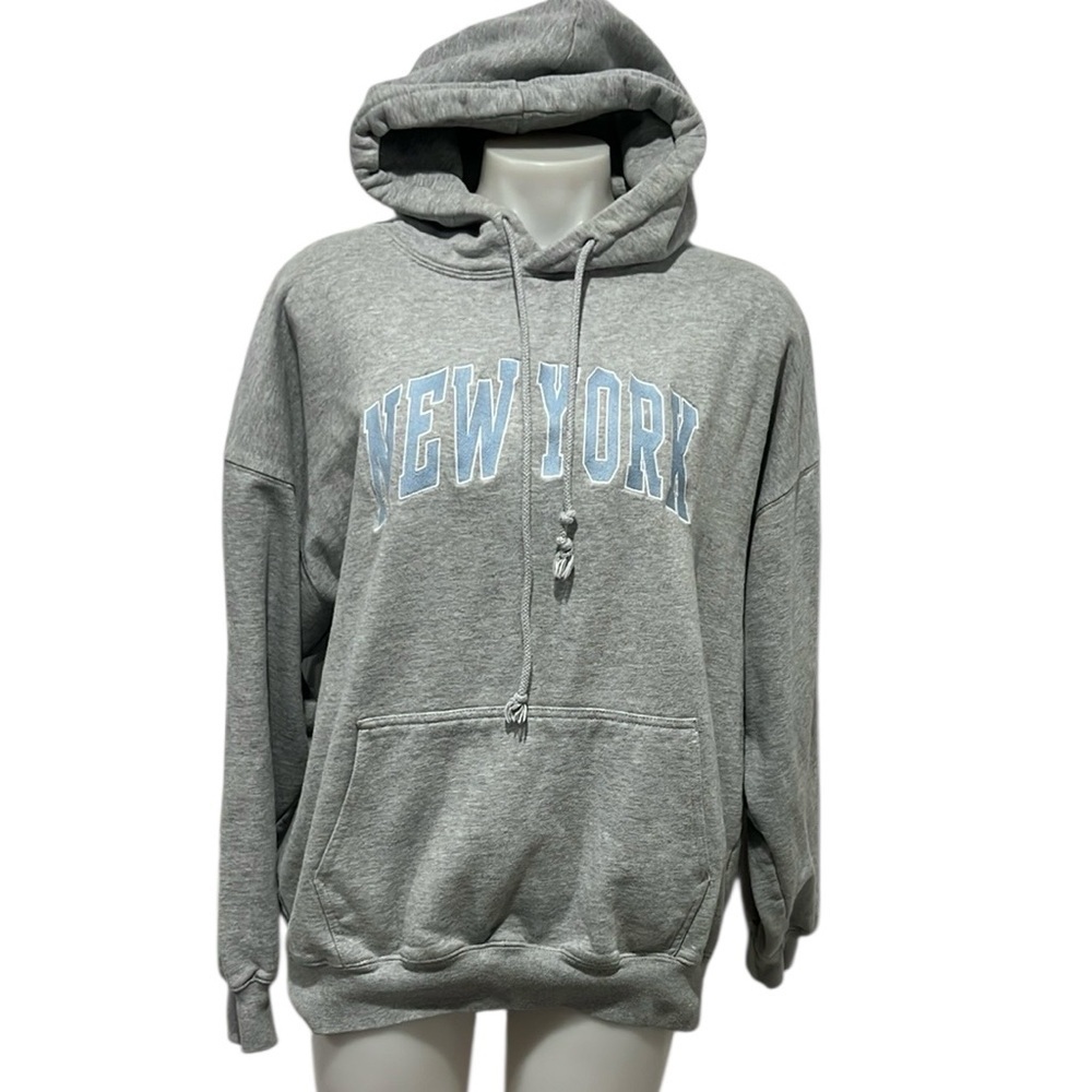 John Galt gray New York hoodie one size